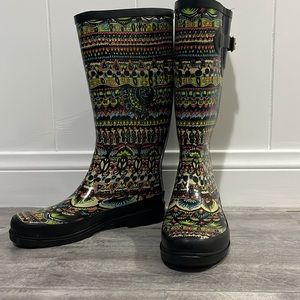 Sakroots bohemian pattern rain boots very good condition size 7